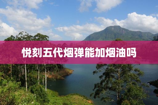 悦刻五代烟弹能加烟油吗-第3张图片-悦刻一手货源网