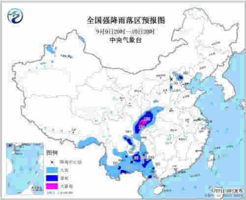 暴雨蓝色预警继续发布 北京北部等地有大雨或暴雨