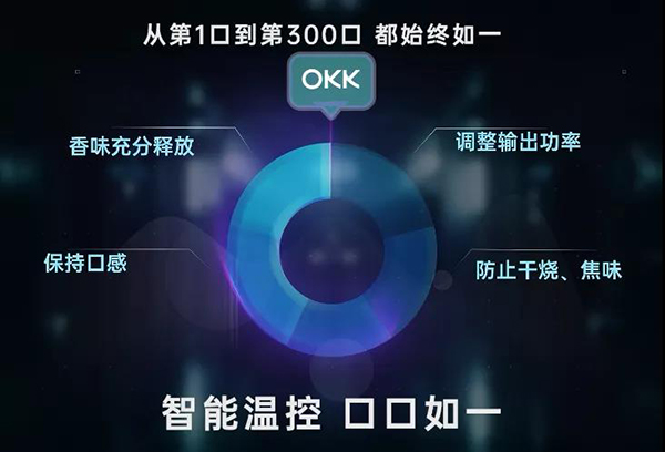 OKK电子烟：雾化弹多颗芯片，口味才不变
